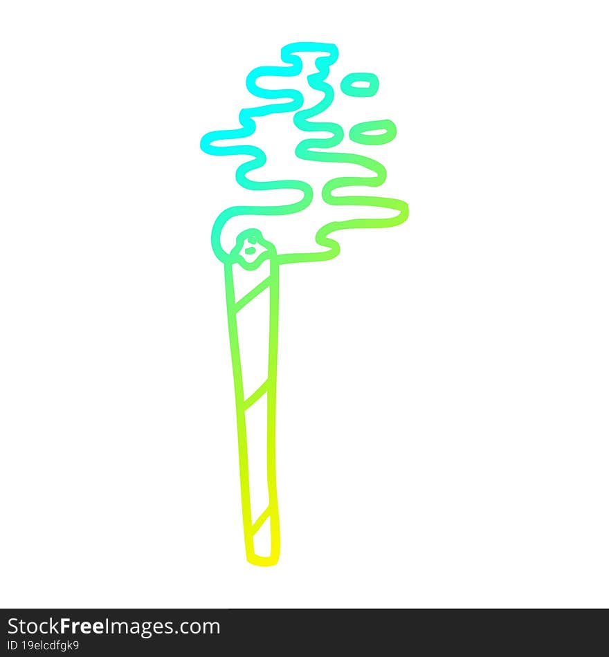 Cold Gradient Line Drawing Cartoon Medical Joint