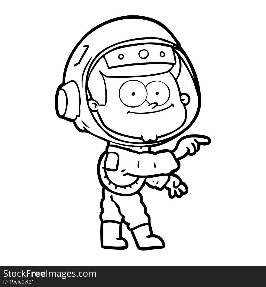 happy astronaut cartoon. happy astronaut cartoon