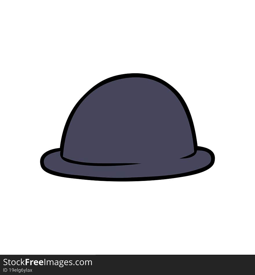 cartoon bowler hat. cartoon bowler hat