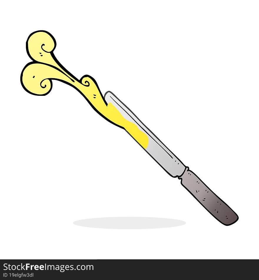 Cartoon Butter Knife