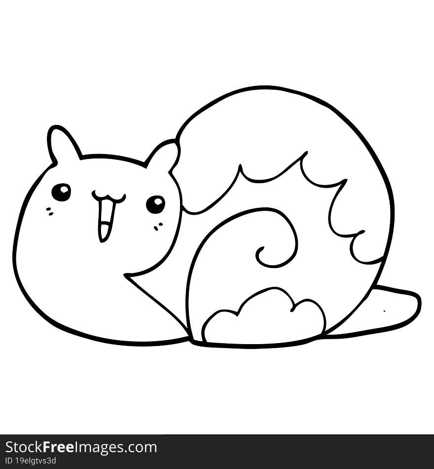 cute cartoon snail