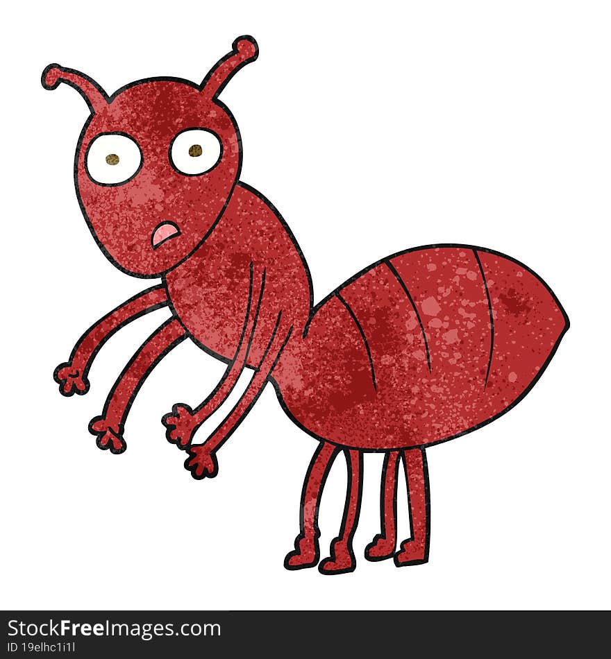 Textured Cartoon Ant