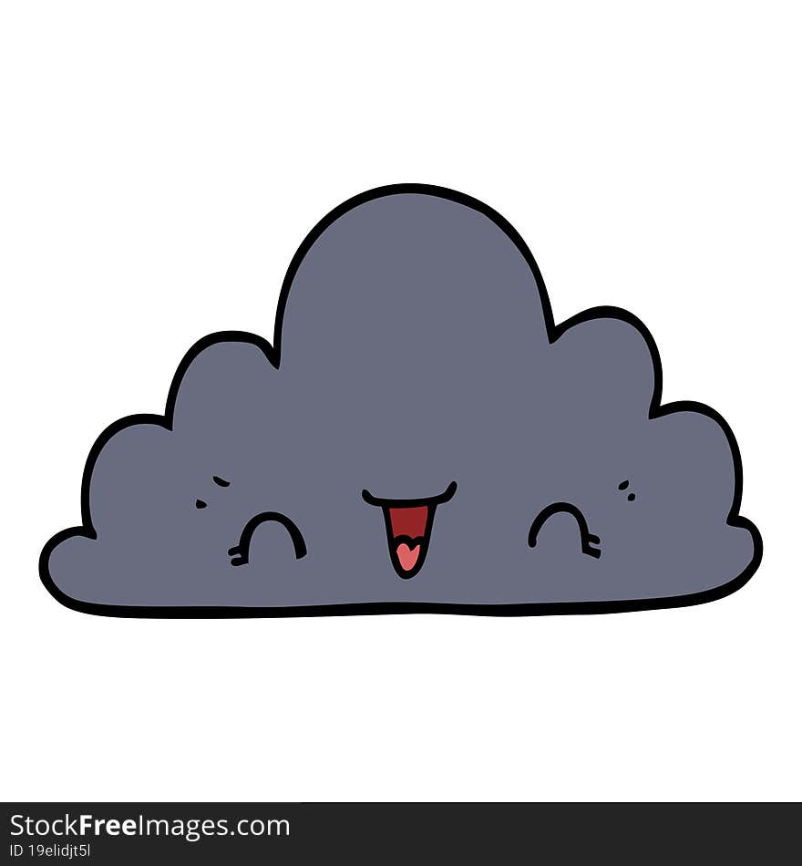 cute cartoon cloud