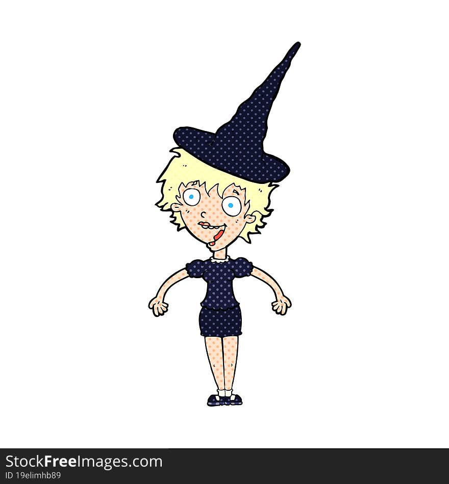 cartoon halloween witch