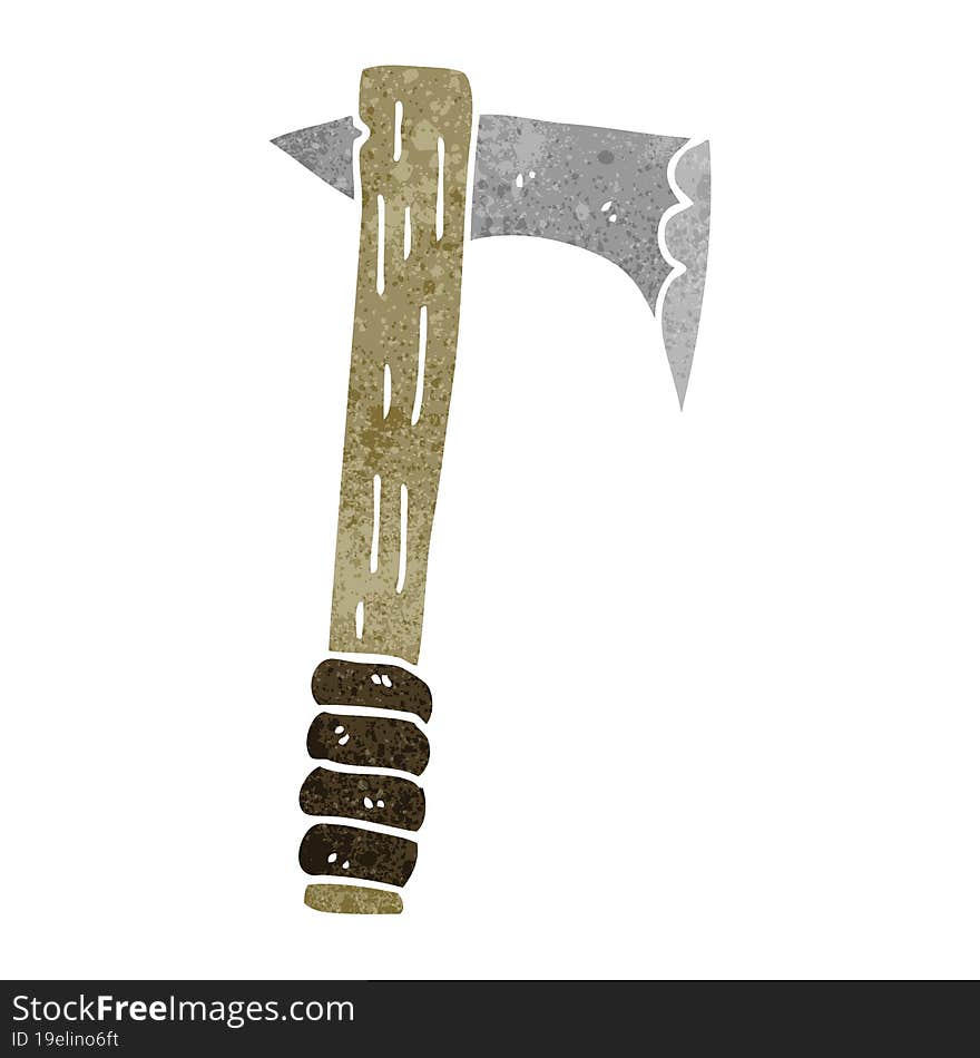 Retro Cartoon Axe