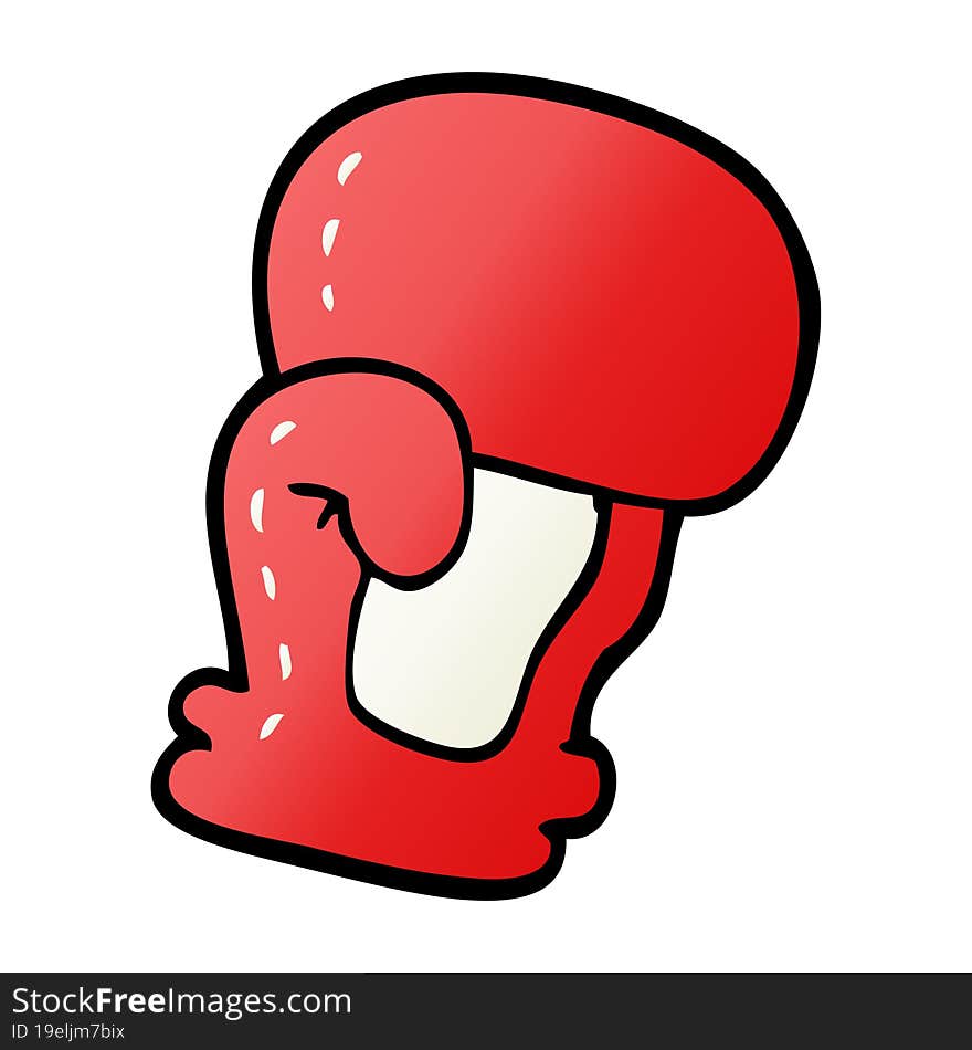 cartoon doodle boxing glove