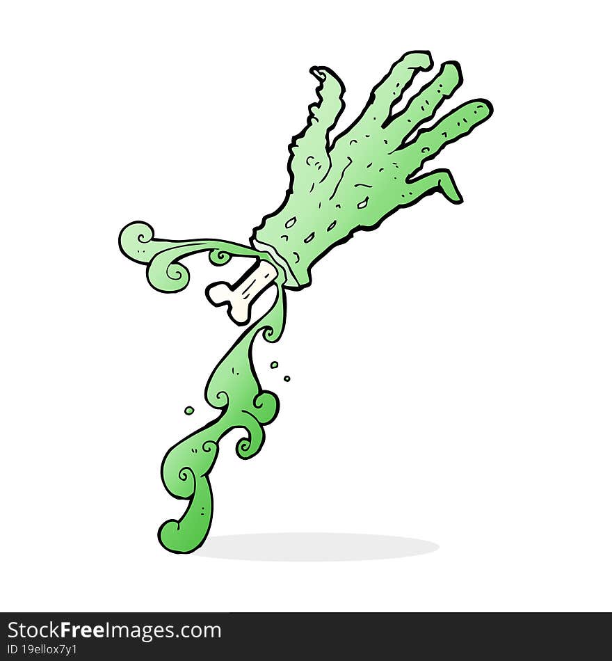 cartoon gross zombie hand