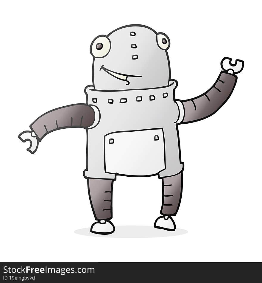 cartoon robot