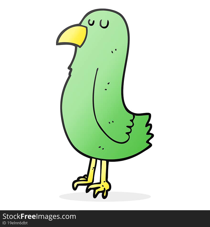 cartoon parrot