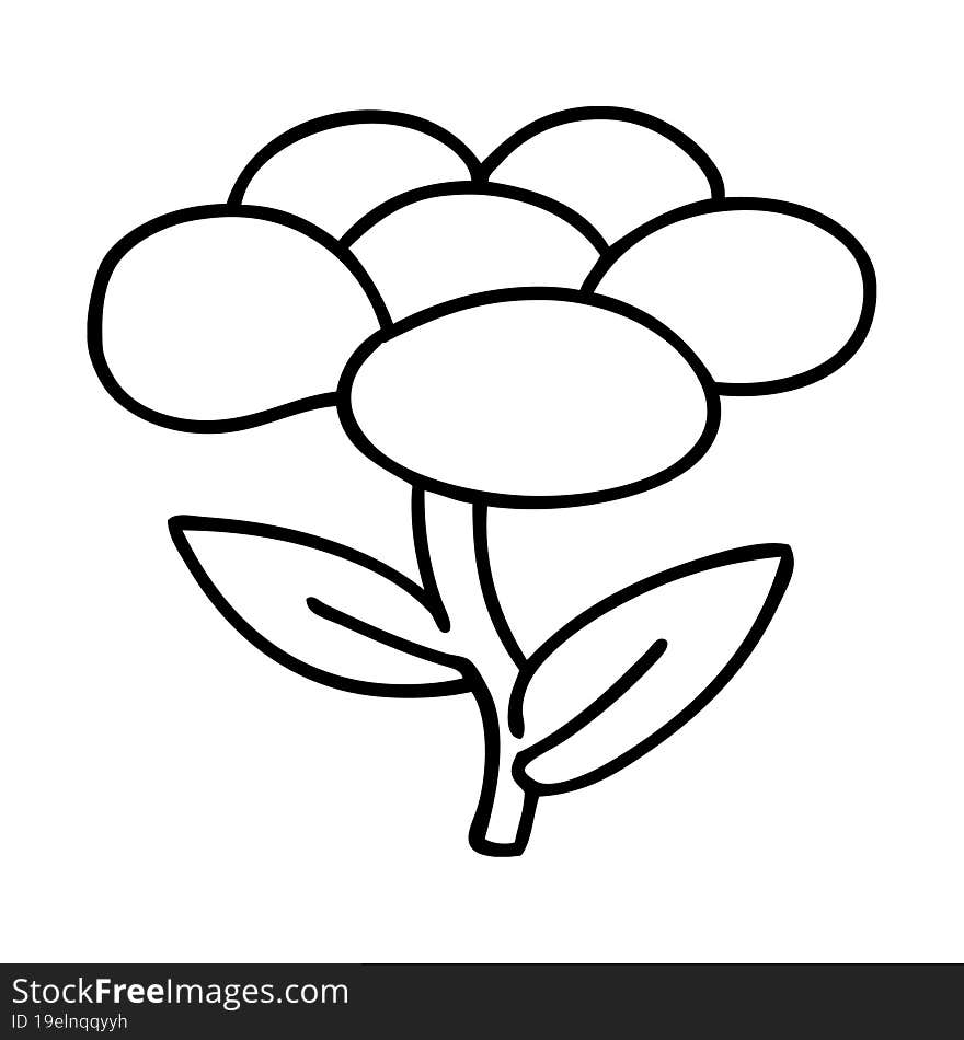 Cartoon Flower Growing