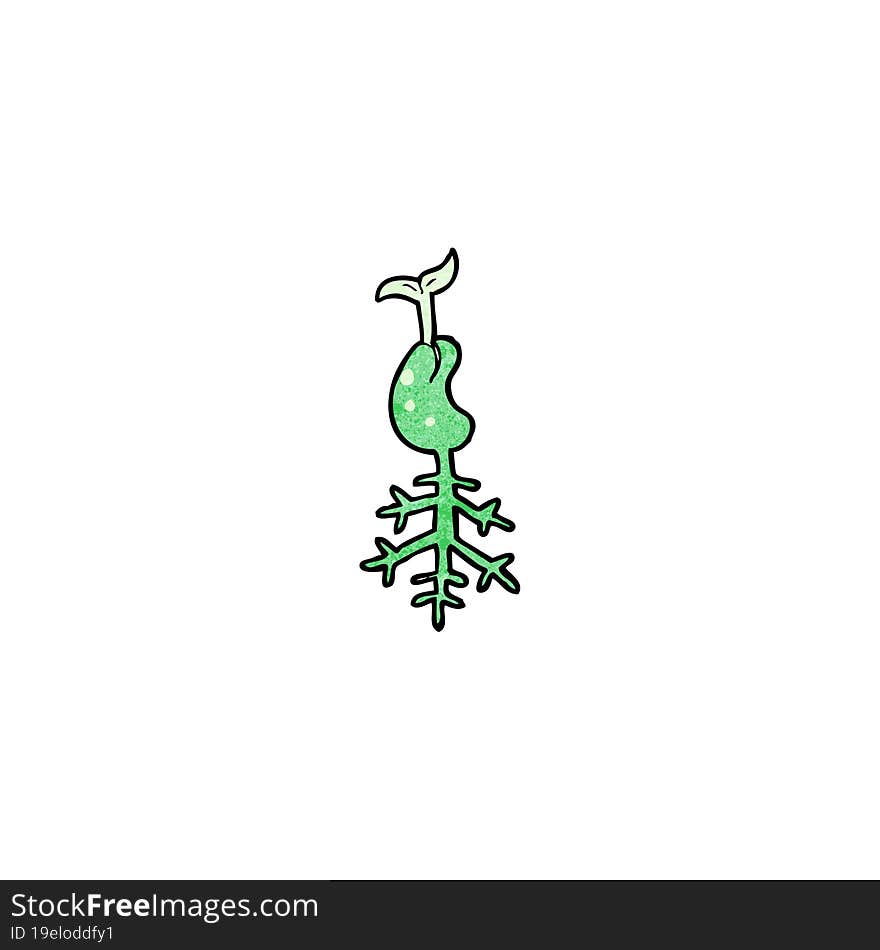 cartoon seedling