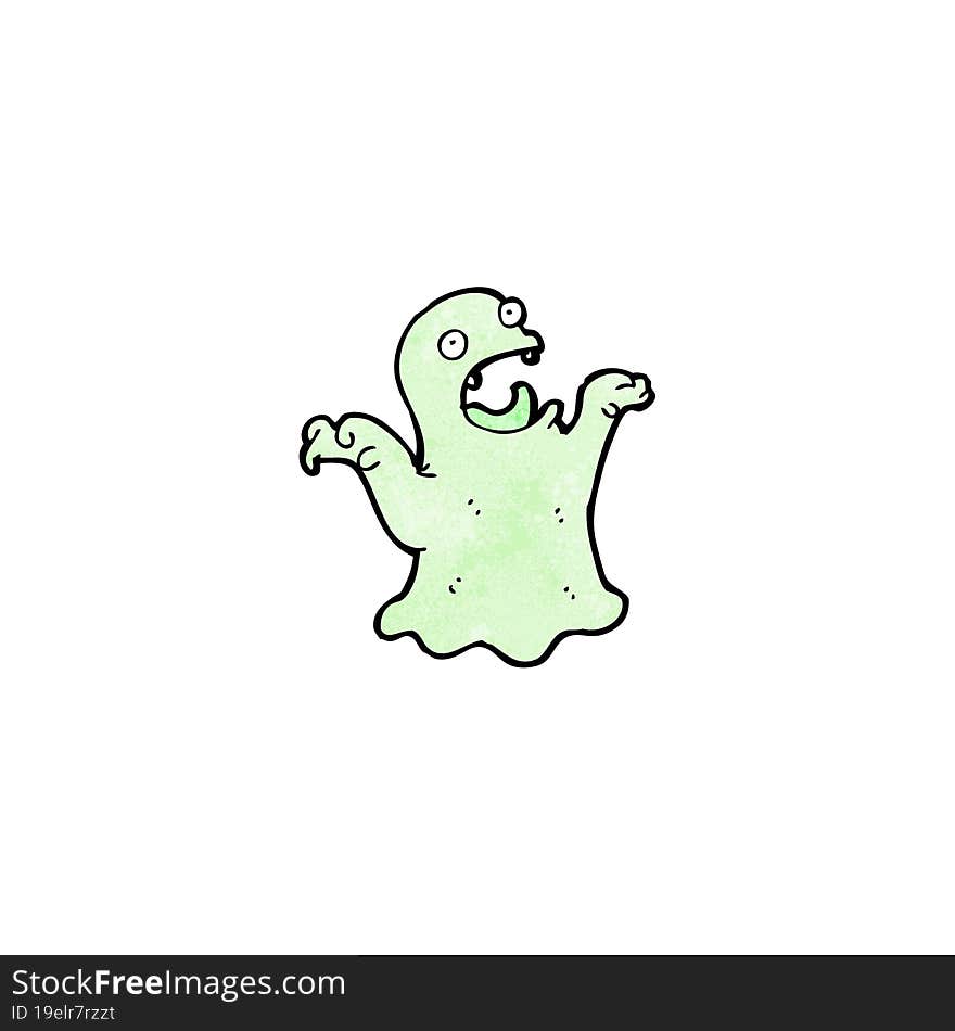 cartoon spooky ghost