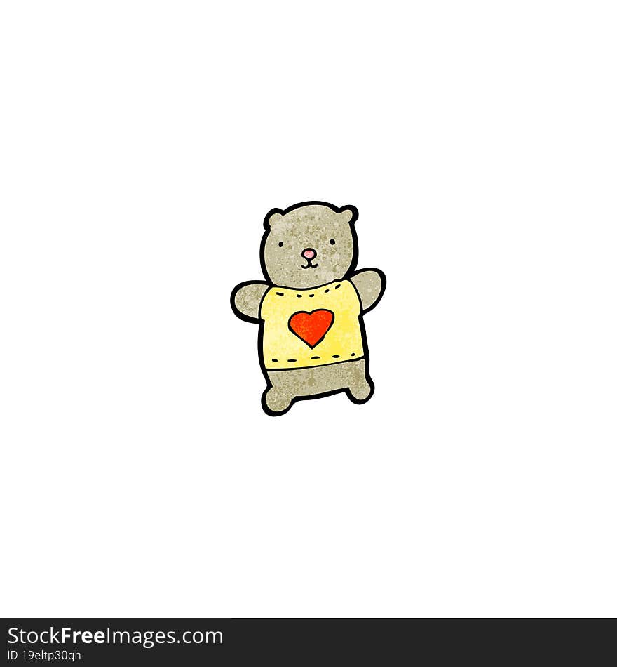 cartoon little teddy bear