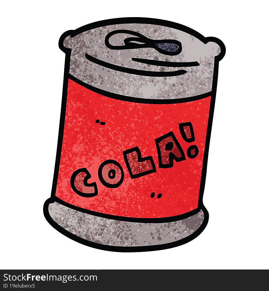 Cartoon Doodle Fizzy Drinks Can