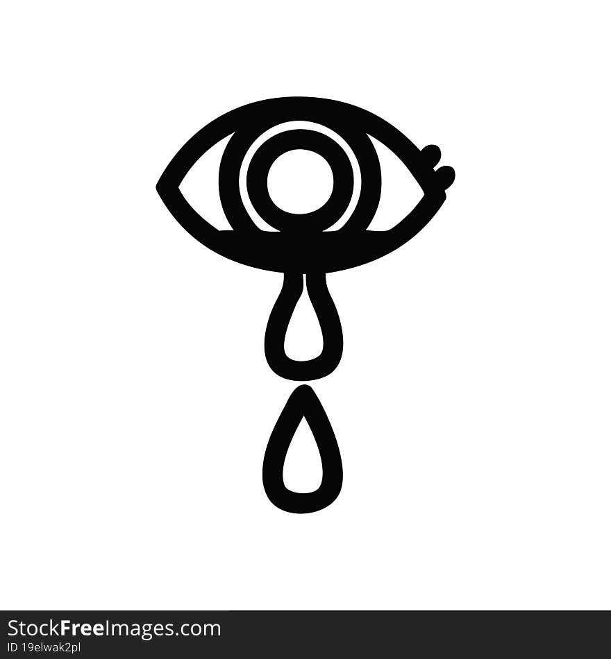 crying eye icon