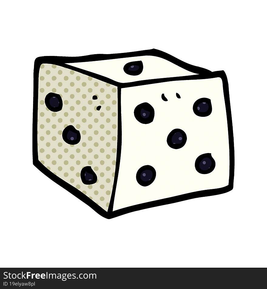 cartoon doodle classic dice