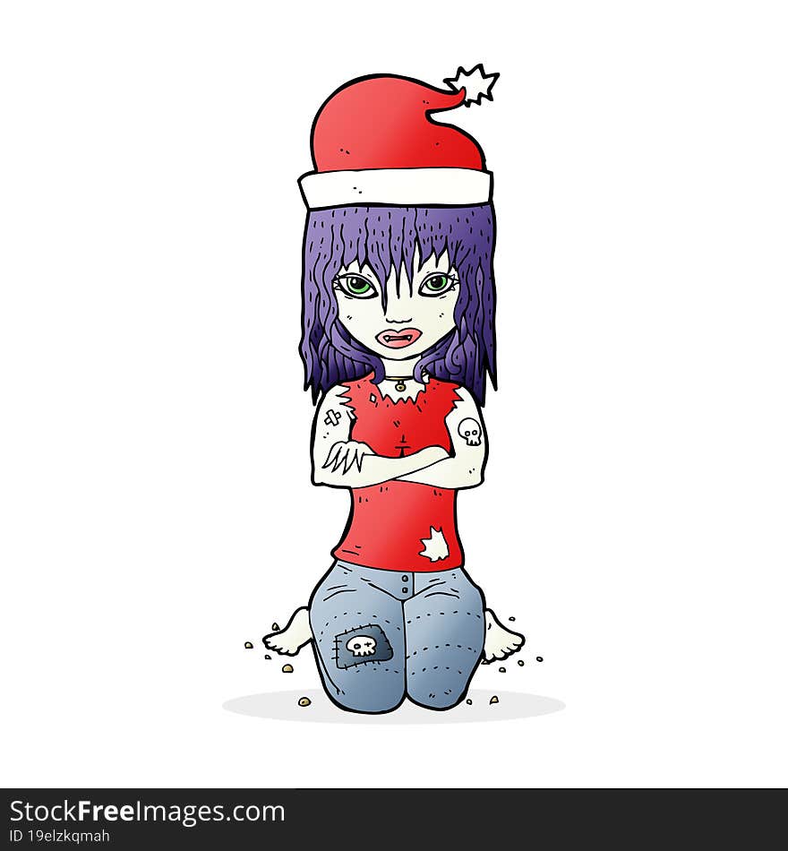 cartoon christmas vampire