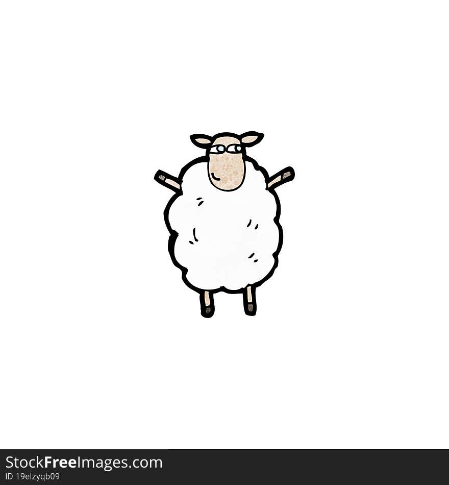 cartoon sheep