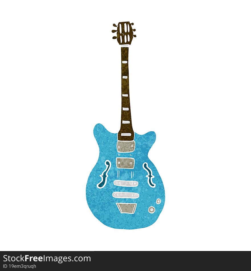 cartoon electric guitar