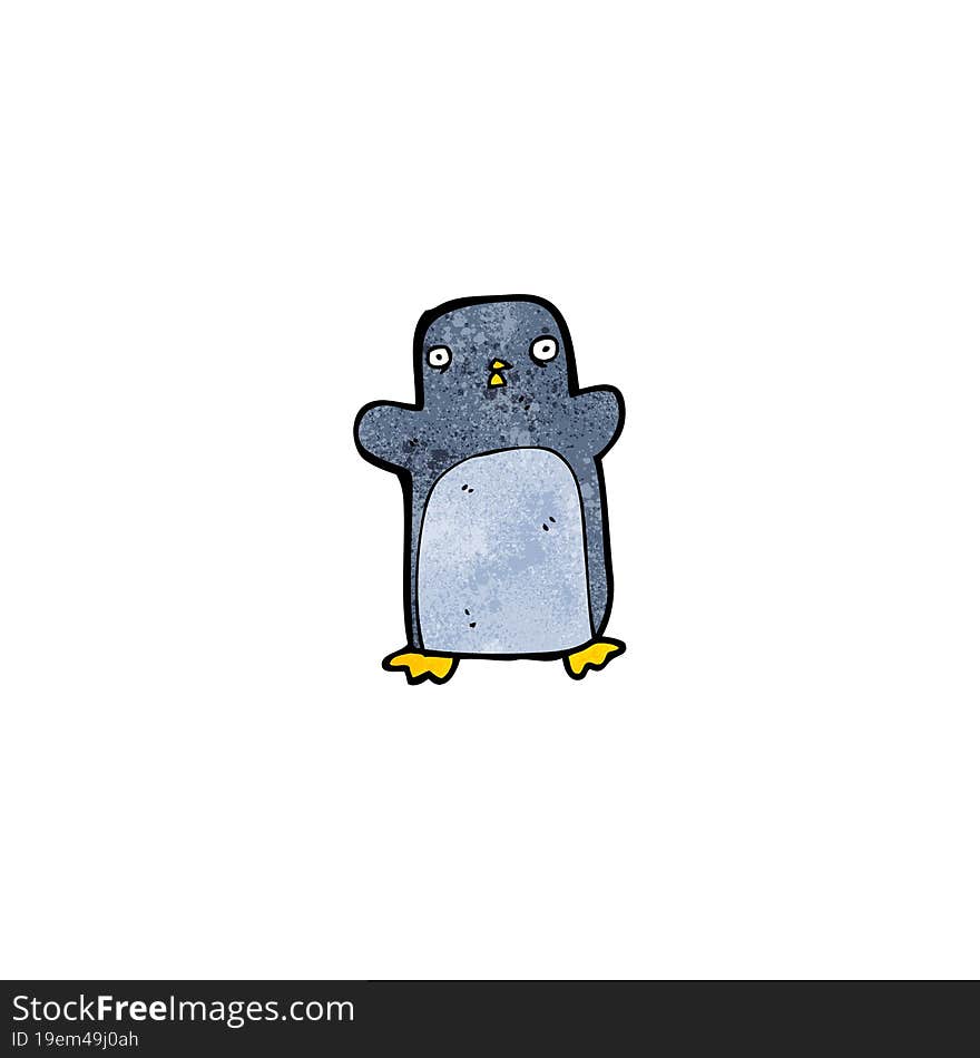 cute christmas penguin