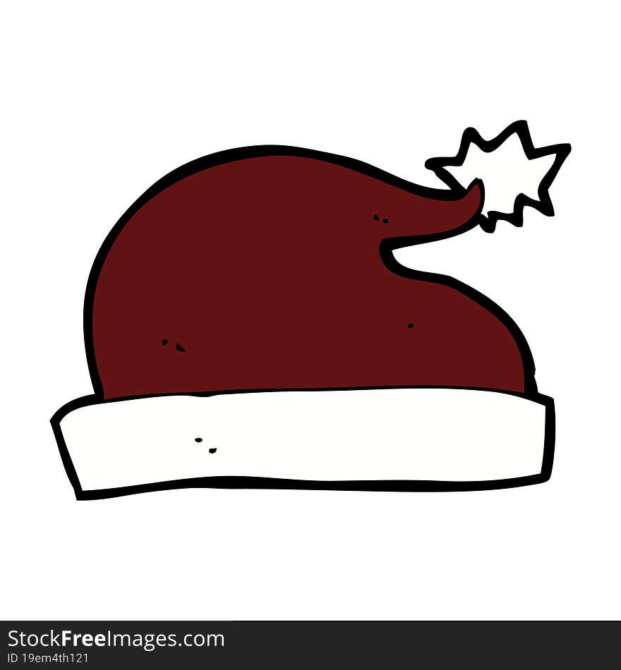 cartoon santa hat