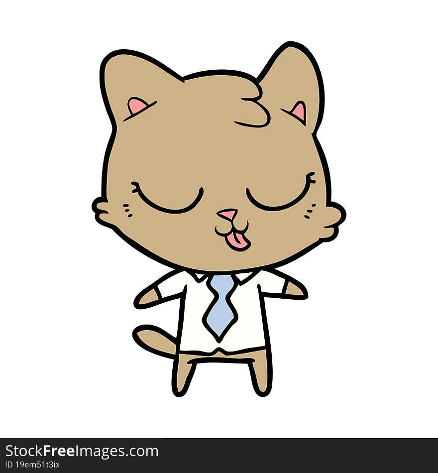 cartoon business cat. cartoon business cat