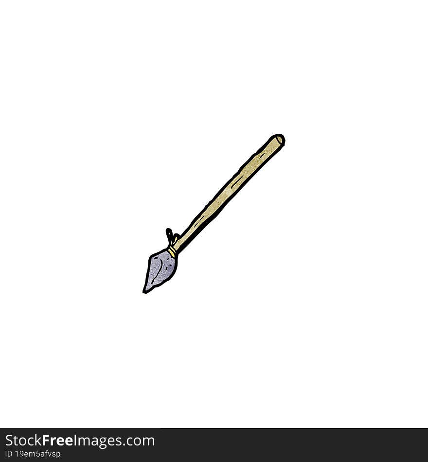 cartoon primitive spear