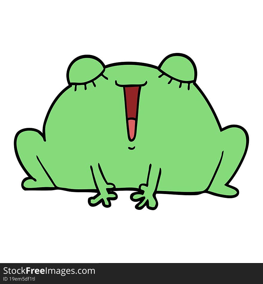 cute cartoon frog