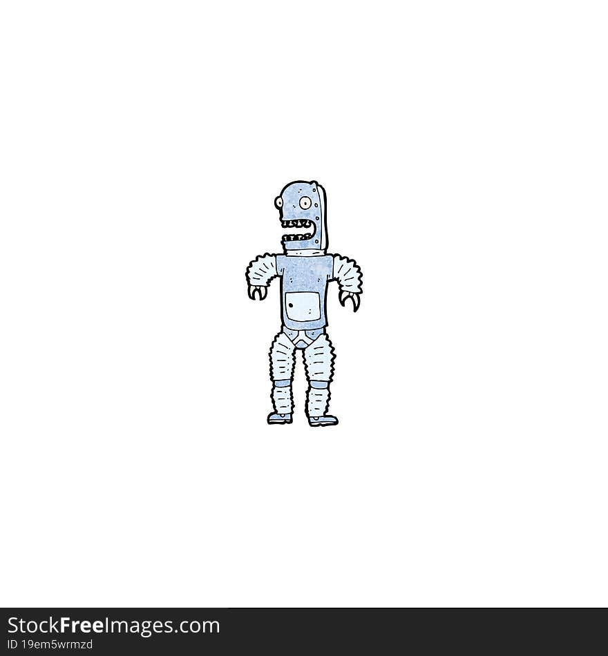 cartoon robot