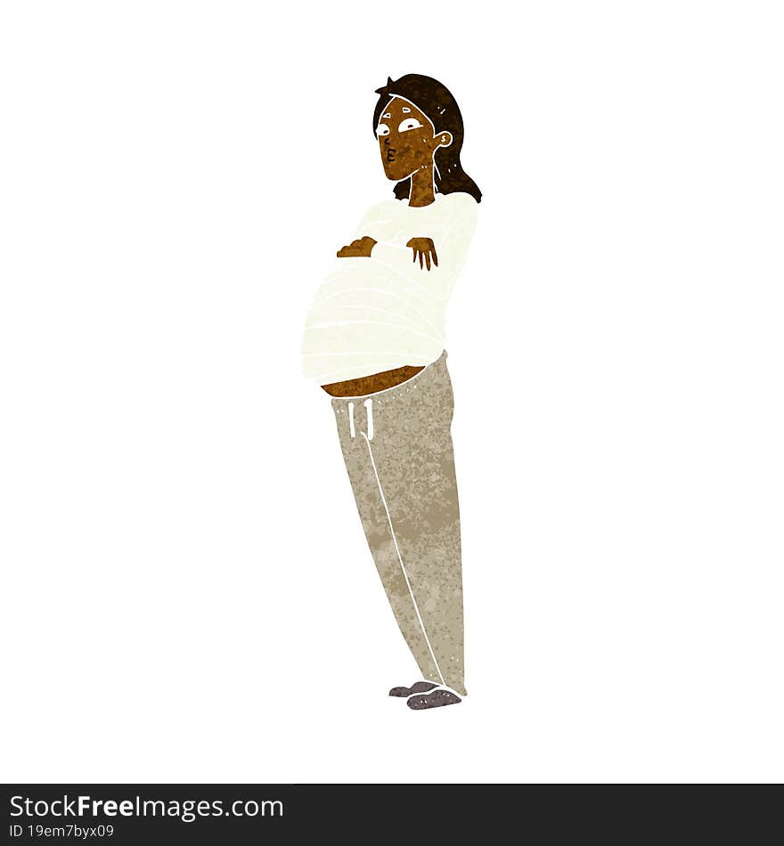 Cartoon Pregnant Woman