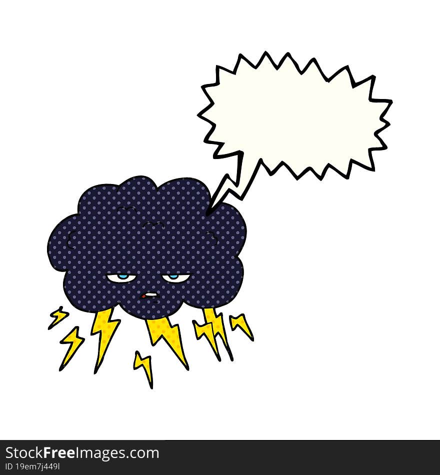 comic book speech bubble cartoon thundercloud