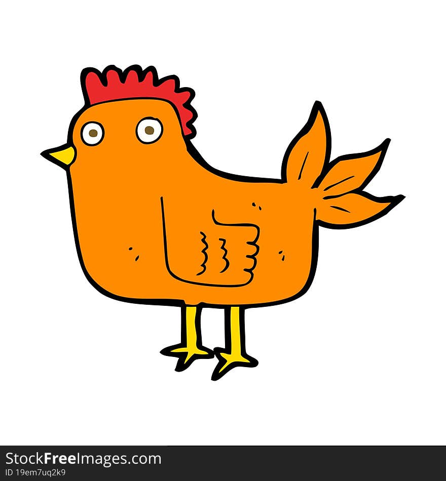 cartoon hen