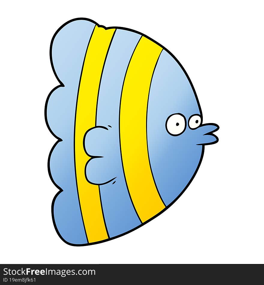 cartoon exotic fish. cartoon exotic fish