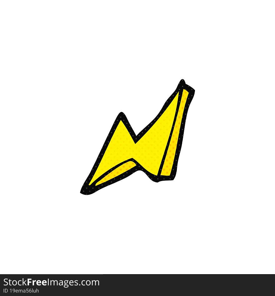 cartoon lightning bolt doodle