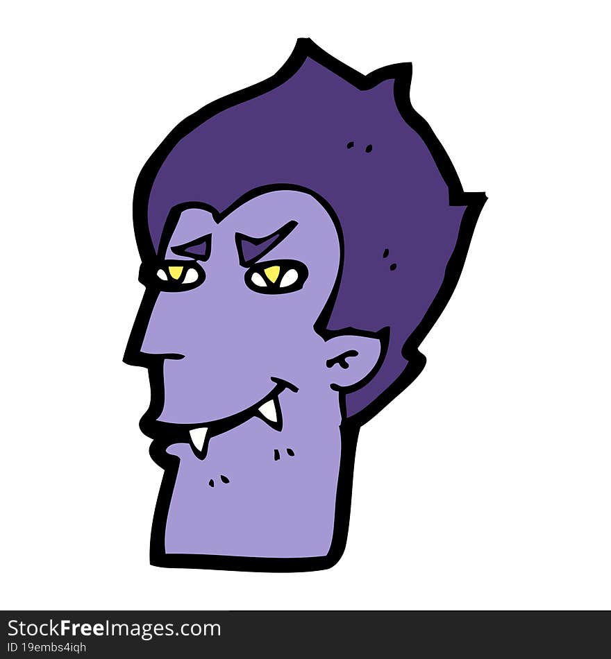 Cartoon Vampire Face