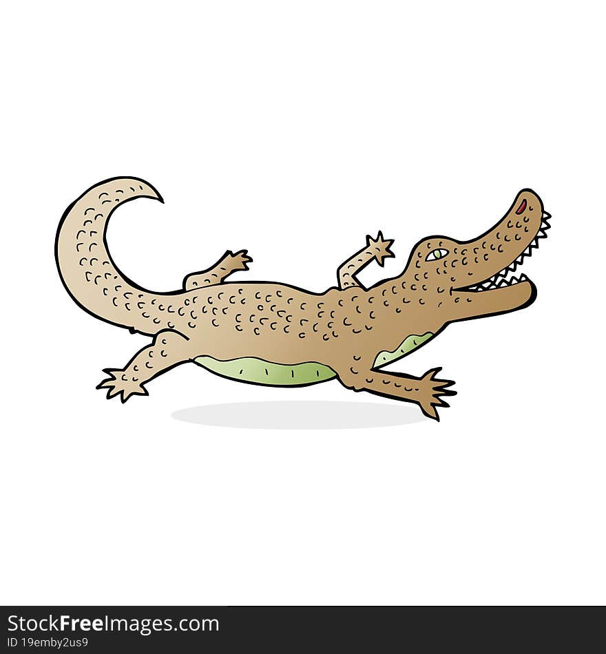 cartoon crocodile