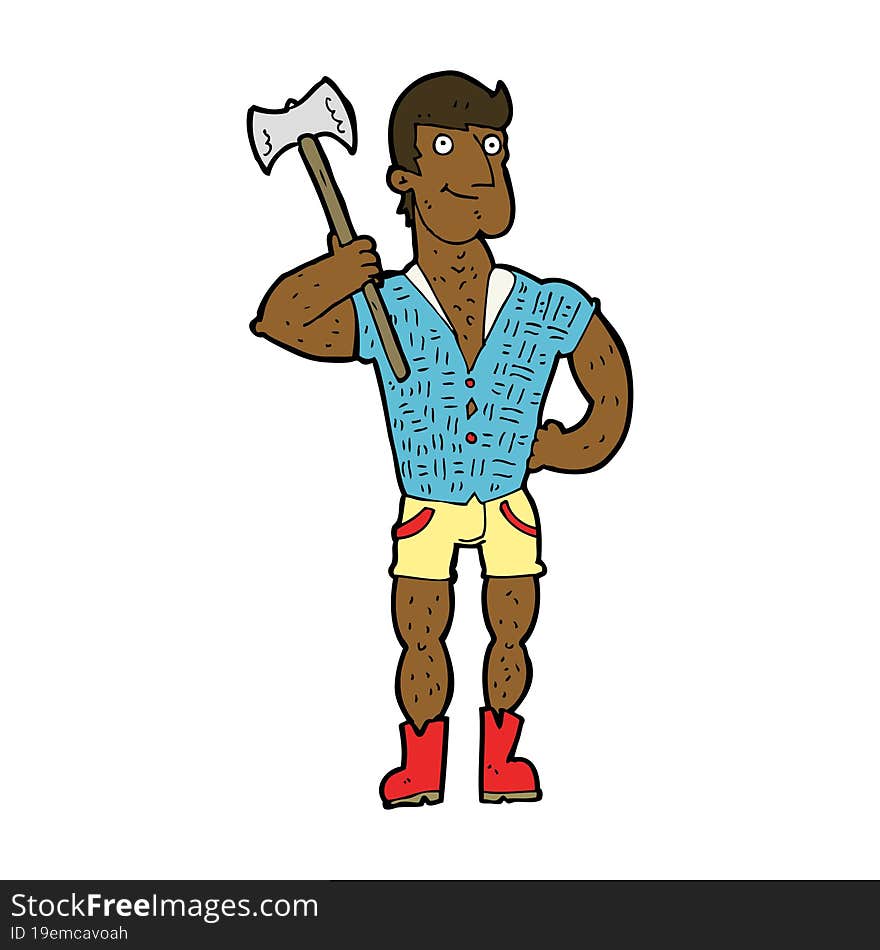 cartoon lumberjack