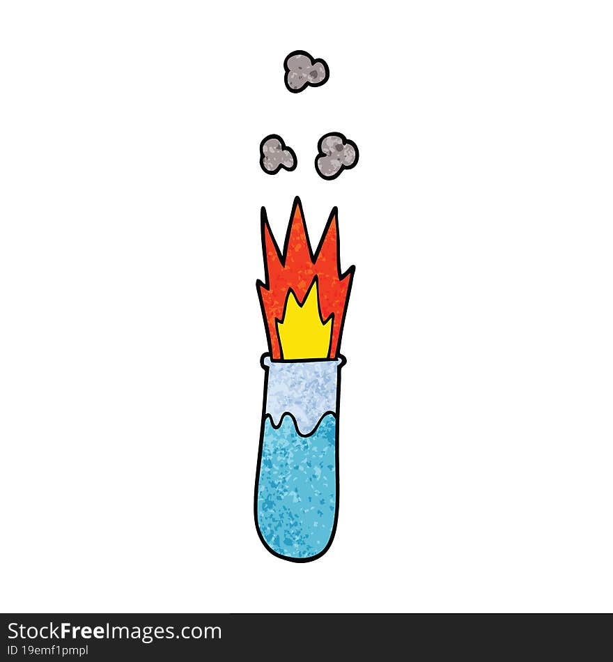 cartoon doodle chemical reaction