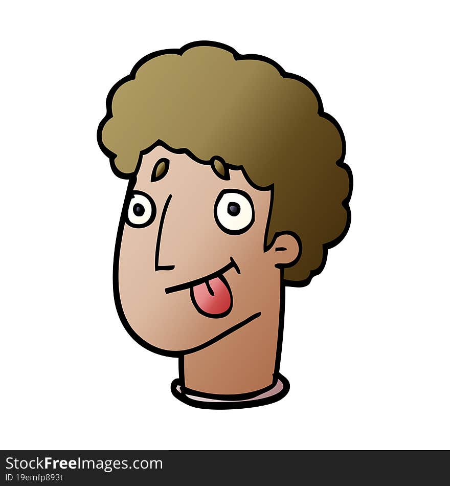 cartoon doodle funny male face