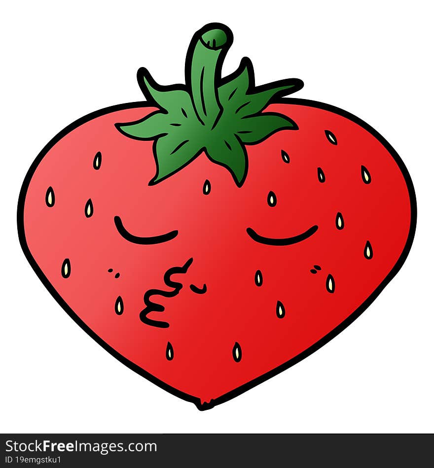 cartoon strawberry. cartoon strawberry