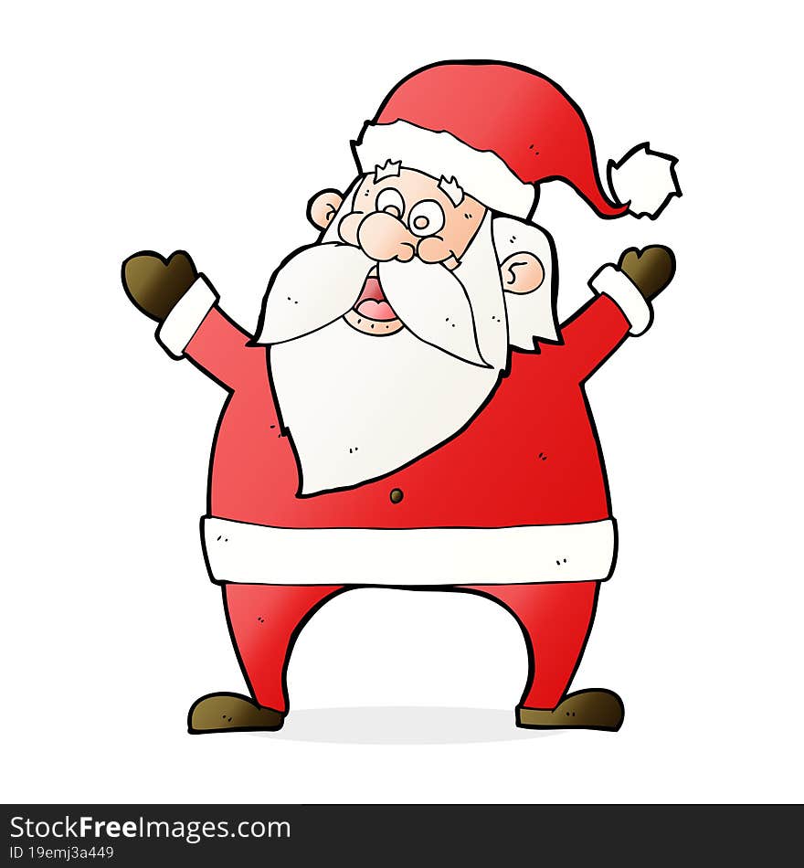 jolly santa cartoon