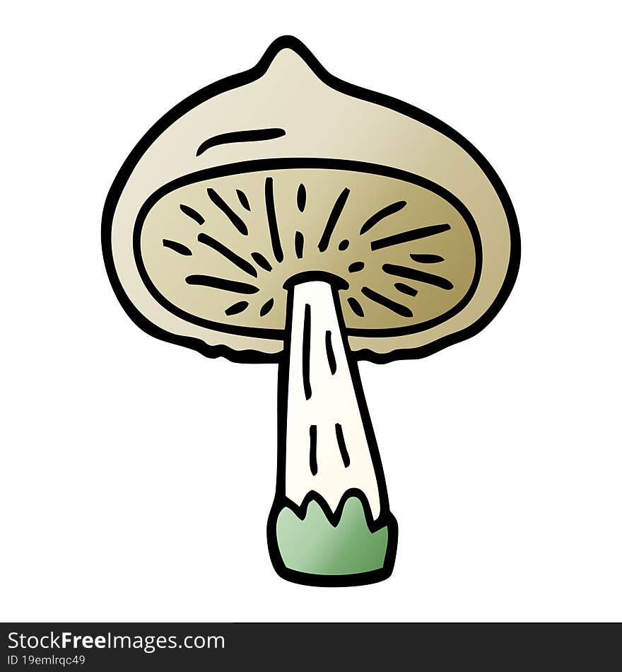 Cartoon Doodle Mushroom