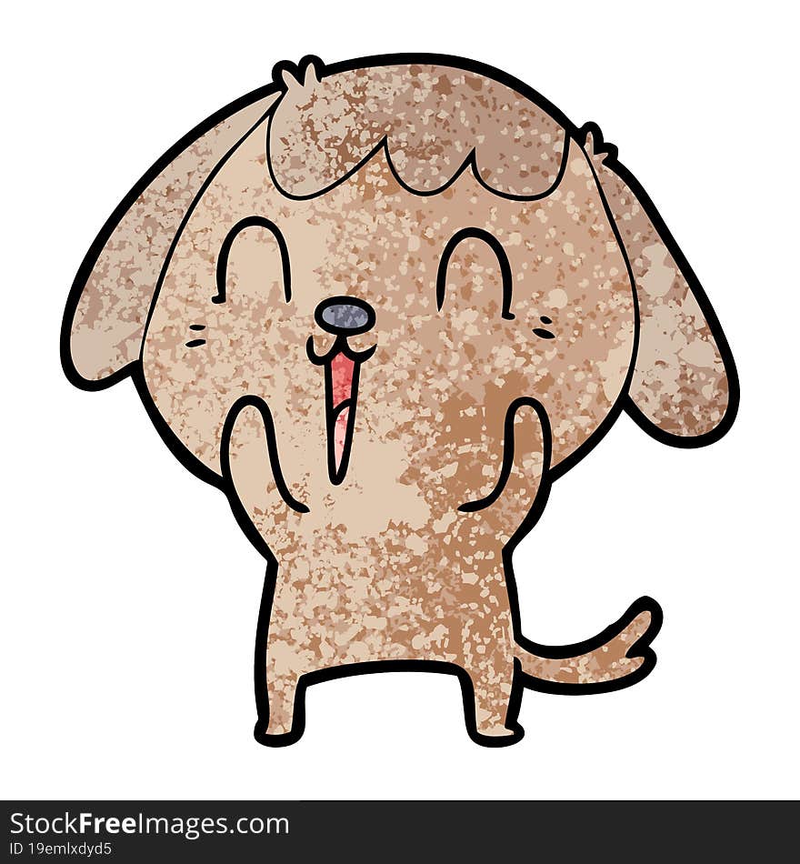 cute cartoon dog. cute cartoon dog