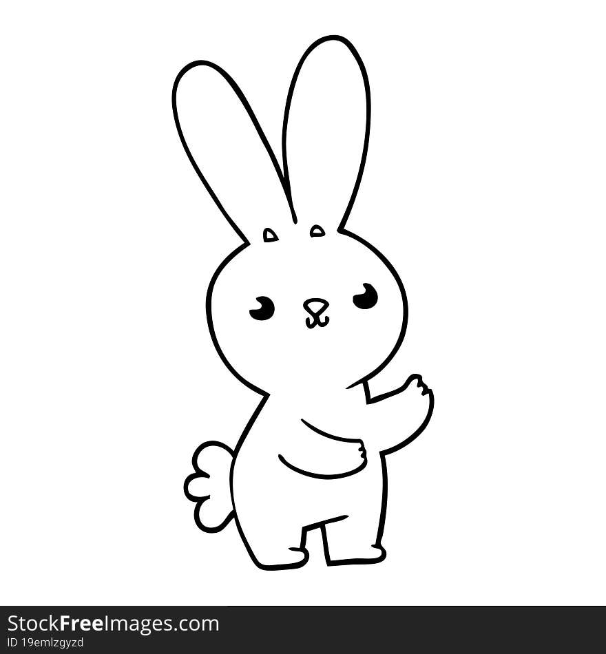 cute cartoon rabbit