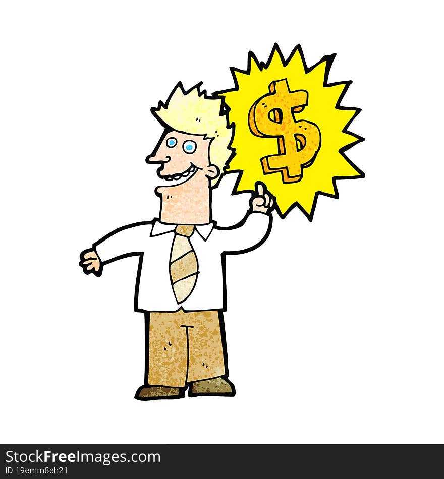 making money cartoon