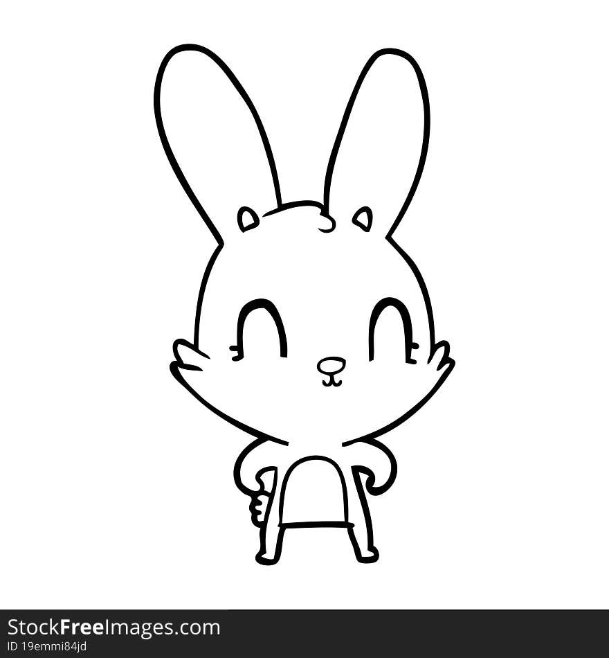 cute cartoon rabbit. cute cartoon rabbit