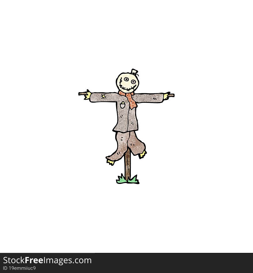 cartoon scary scarecrow