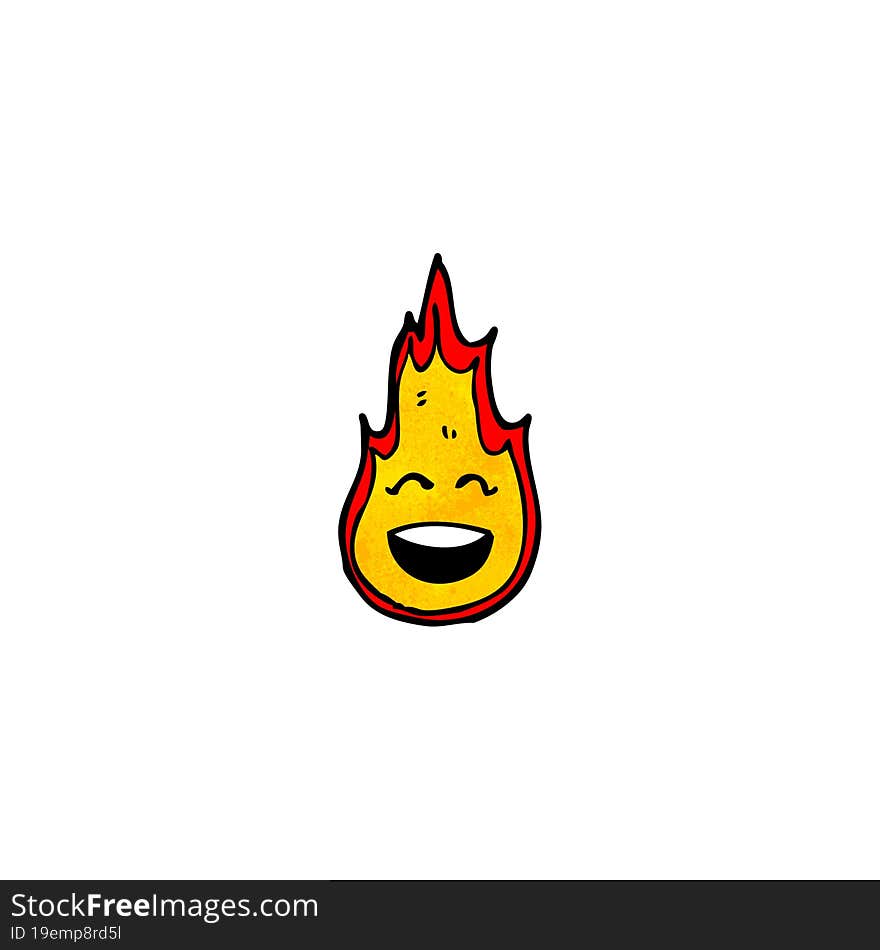 flame cartoon character