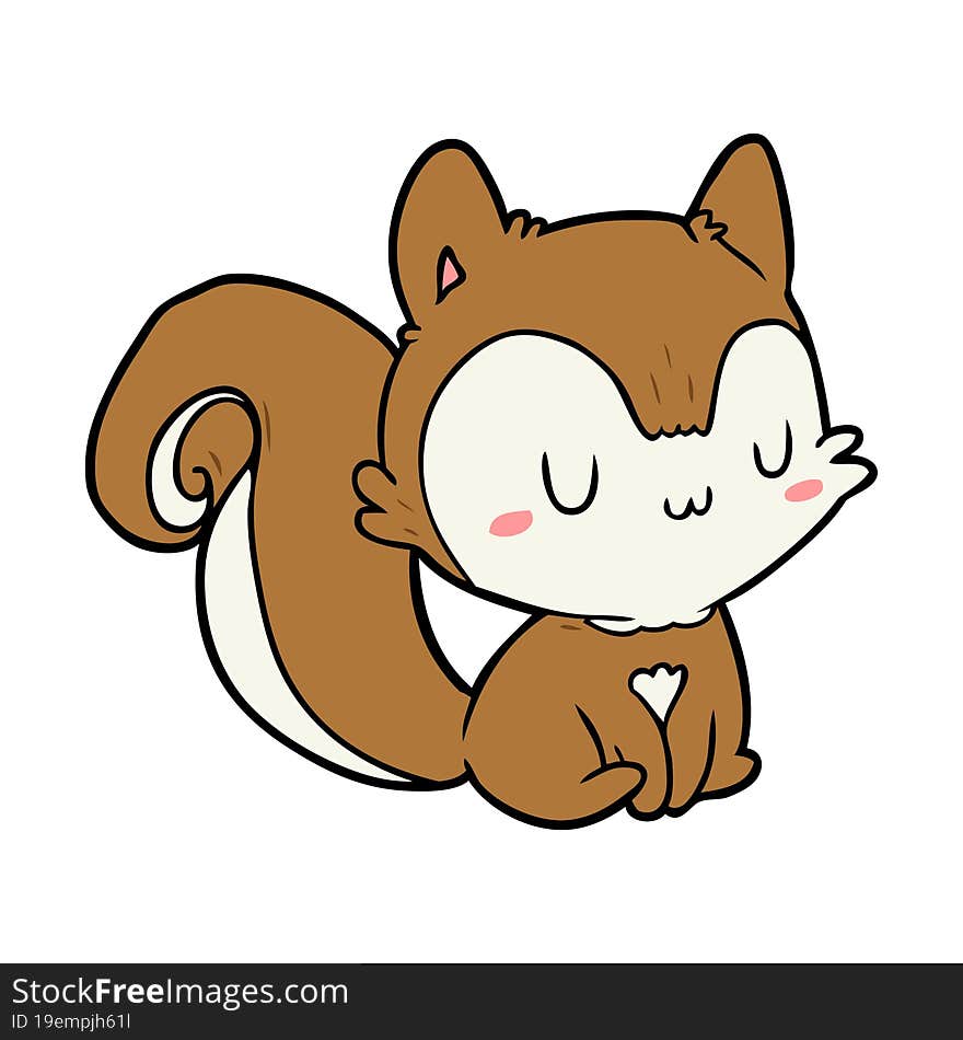 cartoon squirrel. cartoon squirrel