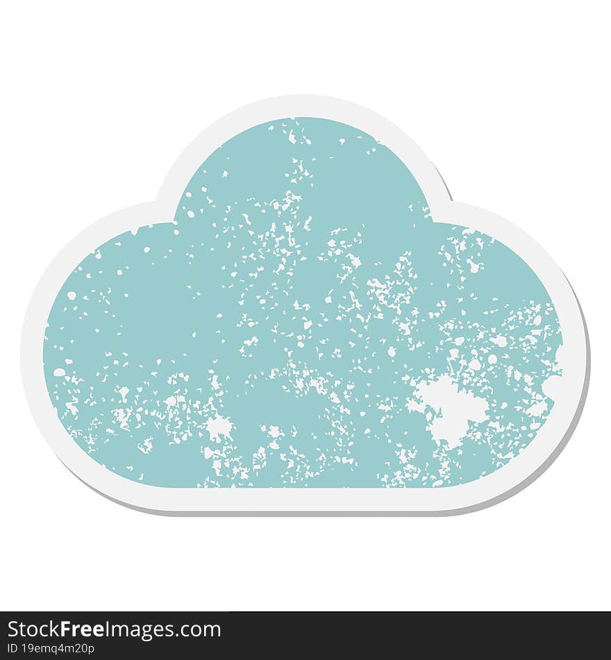 raincloud grunge sticker